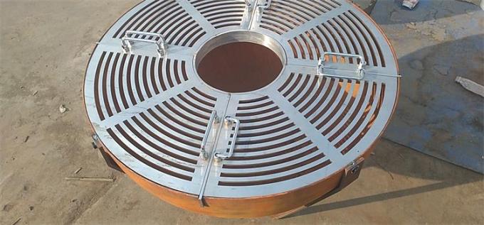 Outdoor Round Rusty Barbecue Fire Bowl Corten Steel Camping Fire Pit Grill 2