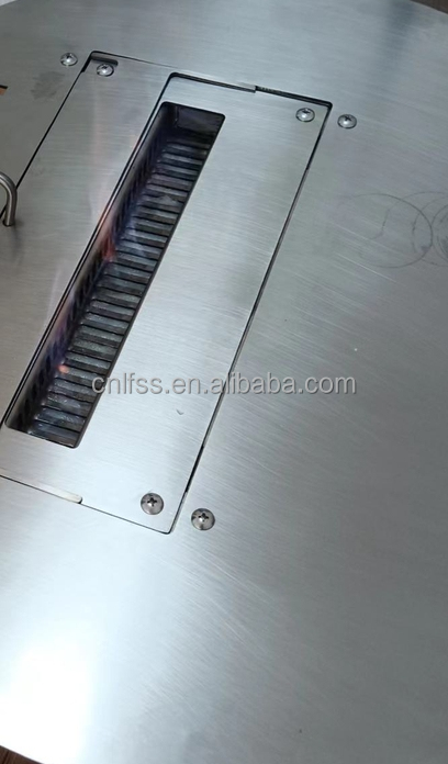 European Black Matte Carbon Steel Three-sided gas fireplace Propane Gas Natural Gas Fireplaces 9