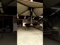 Rotating wood fireplace