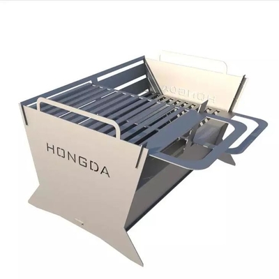 Wood Burning Foldable Camping Outdoor Steel Fire Pits Barbecue Charcoal Grill