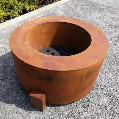 Outdoor Heater Multi-function Round Metal Fire Pit Corten Steel Fire Table