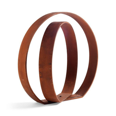 Large Rustic Metal Ring Circle Garden Art Corten Steel Garden Ring Hoop Sculpture