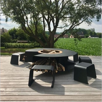 Multi Functional Outdoor Fireplaces Smokeless Fire Pit Table For Garden Furniture