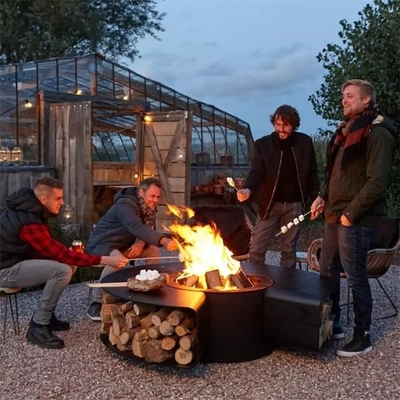 Multi Functional Outdoor Fireplaces Smokeless Fire Pit Table For Garden Furniture