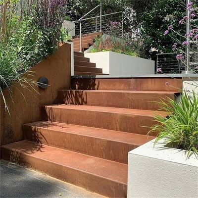 Architectural Constructions Origami Staircase Corten Steel Steps Spiral Stairs