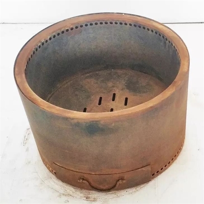Wood Burning Double Layer Bonfire Stove Cylindrical Corten Steel Smokeless Fire Pit