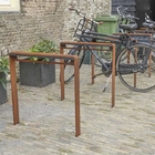 Metal Street Landscape Architecture Corten Steel Public Bicycle Racks