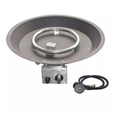 Swimming Pool Decorative Gas Round Stainless Steel Fire and Water Bowl