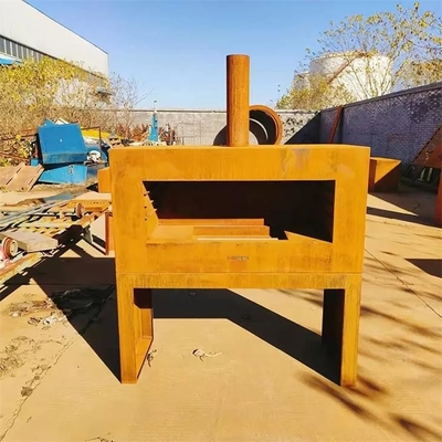 Free standing Wood Burning Steel Outdoor Chiminea Fireplace With Log Store