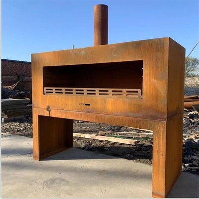 Free standing Wood Burning Steel Outdoor Chiminea Fireplace With Log Store