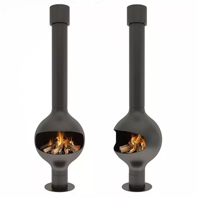 European Style Indoor Freestanding Ceiling Mounted Stove Wood Burning Fireplace