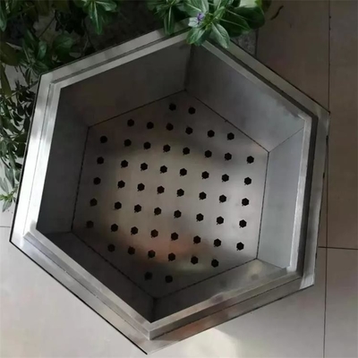 Hexagon Wood Burning Fire Pit Double Stainless Steel Smokeless Stove For Camping