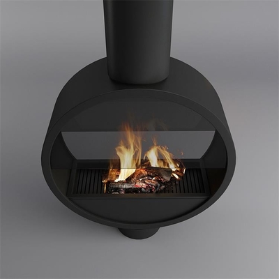 Europe Indoor Decorative Wood Burning Stove Freestanding Steel Fireplace