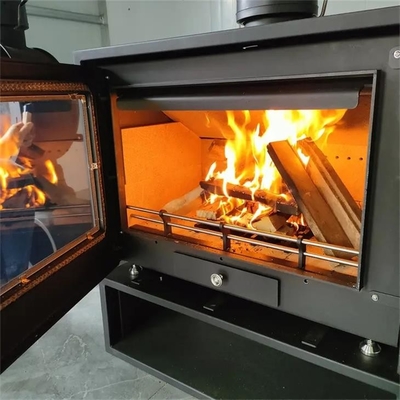 Indoor Decorative Freestanding Wood Burning Steel Wall Mounted Stove Fireplace