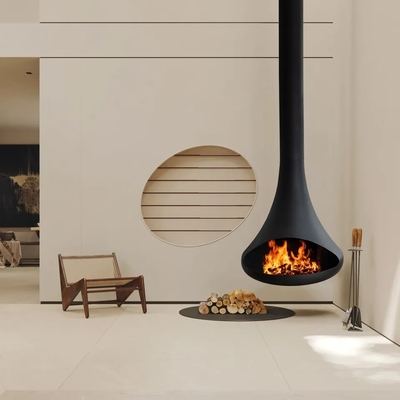 Hanging Fireplace Indoor Suspended Wood Buning Fireplace And Bioethanol fireplace