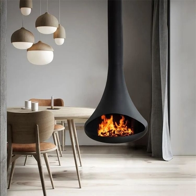 Hanging Fireplace Indoor Suspended Wood Buning Fireplace And Bioethanol fireplace