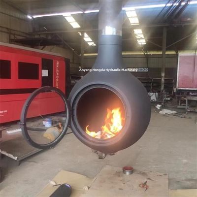 600mm Europe Decorative Wood Burning Stove Indoor Suspended Fireplace
