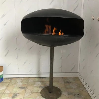 fireplace hotels hanging suspended stove indoor  burning stove forwood   steel  carbon fireplace contemporary
