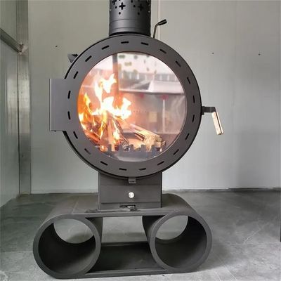 Wood Burning Stove Suspended Modern Wall Mounted Fireplace For Living Room
