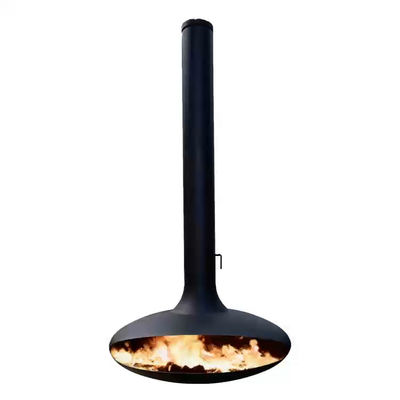 forwood  indoor hanging fireplace carbon fireplace hotels hanging suspended stove  contemporary  steel