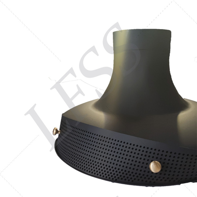 Suspended wood burning black paint decorative rooftop fireplace fireplace indoor steel custom