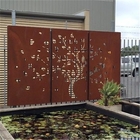 Outdoor Metal Sculpture Wall Art Laser Cut Corten Steel Panels