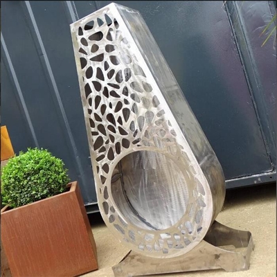 Laser Cutting Decorative Garden Metal Fireplace Corten Steel Chiminea Firepit
