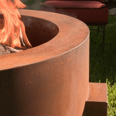 Outdoor Heater Multi-function Round Metal Fire Pit Corten Steel Fire Table