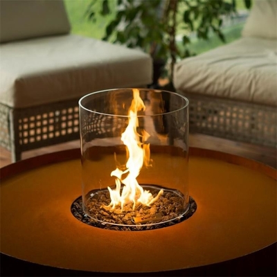 95cm Portable Freestanding Gas Propane Corten Steel Round Fire Pit Table