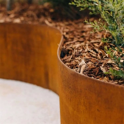 Customize Laser Cut Flexible Corten Steel Garden Edging For Landscaping
