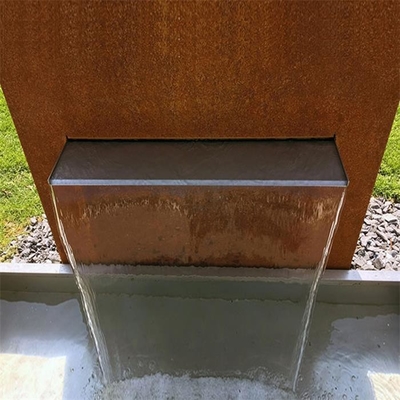 Garden Decoration Bamboo Pattern Metal Panel Corten Steel Pool Fountain