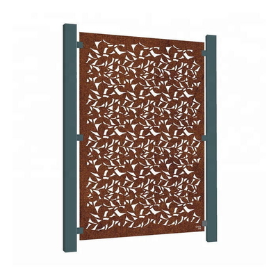 Corrosion Stability Branches Decorative Corten Steel Screen Fence Panels 3mm