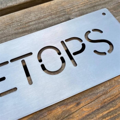 Contemporary House Name Signage Laser Cutting Stainless Steel House Sign