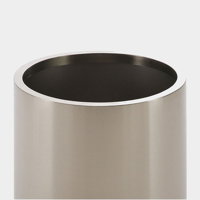 Customized Size Decorative Polished Stainless Steel Round Flower Pots