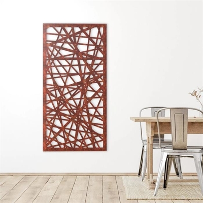 Home And Garden Decoration Metal Wall Art Corten Steel Laser Cut Screen Panel