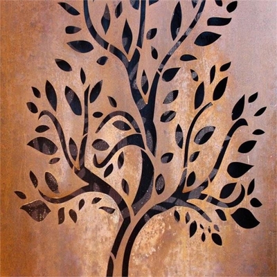 Garden And Home Metal Wall Art Rusty Corten Steel Decorative Wall Panel