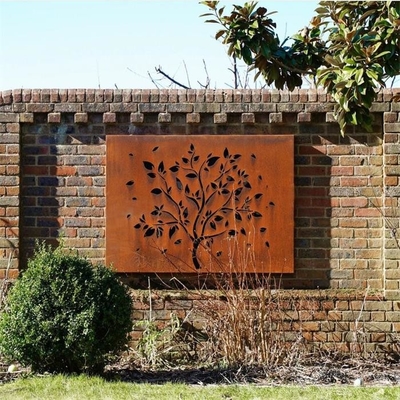 Garden And Home Metal Wall Art Rusty Corten Steel Decorative Wall Panel