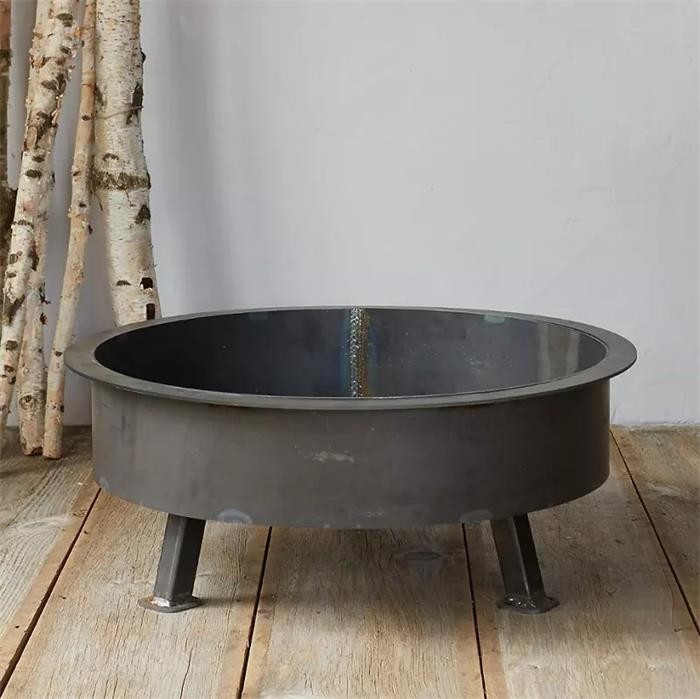 Outdoor Round Courtyard Metal Heating Brazier Fire Pit Corten Steel