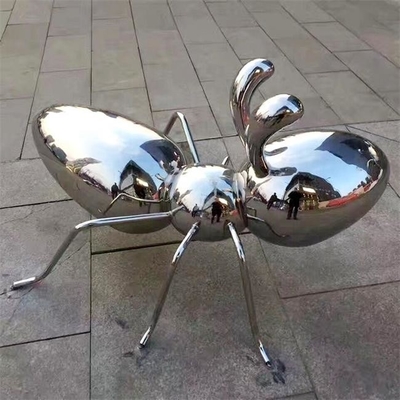 Large Size Garden Decoration Metal Animal Art Stainless Steel Ant Sculpture