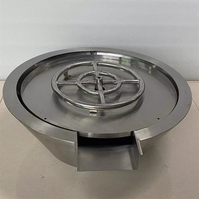 Swimming Pool Decorative Gas Round Stainless Steel Fire and Water Bowl