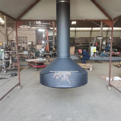 Europe Hanging Wood Burning Stove Decorative Ceiling Suspended Fireplace