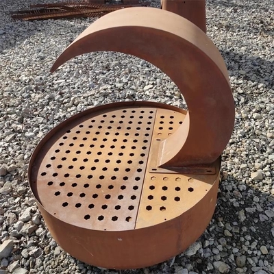 Garden Landscaping Rusty Metal Water Furniture Corten Steel Water Feature