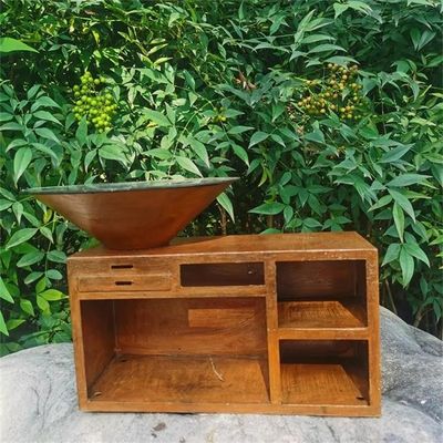 Corten Steel Fire Pit Bbq Barbecue Grills For Outdoor Cooking