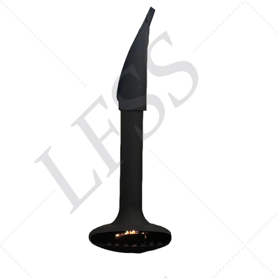 indoor hanging fireplace carbon steel fireplace contemporary suspended stove  for hotels hanging