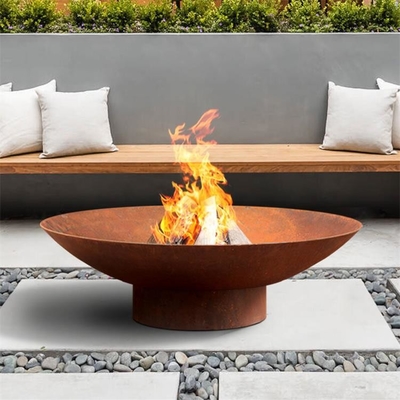 80cm Outdoor Camping Heater Rust Bonfire Corten Steel Fire Pit Burner Bowl