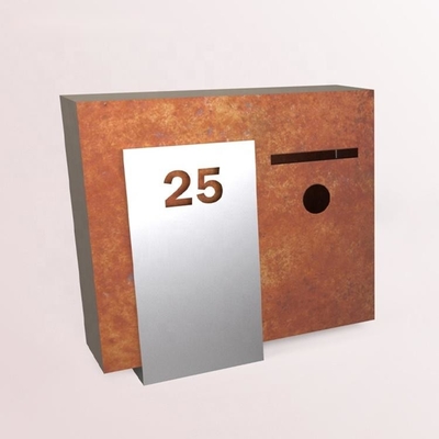 Antique Design Outdoor Waterproof Wall Mounted Post Box Corten Steel Mailbox