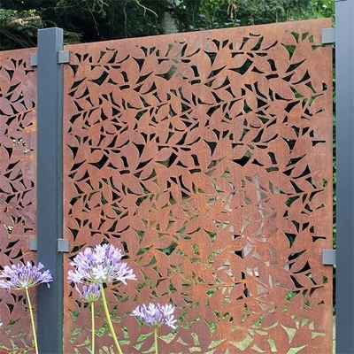 Corrosion Stability Branches Decorative Corten Steel Screen Fence Panels 3mm